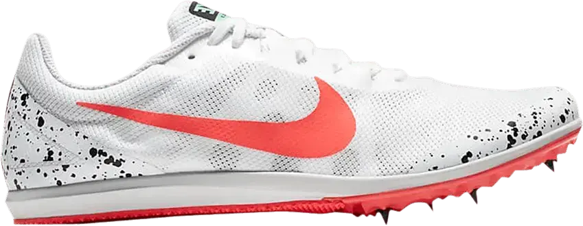  Nike Zoom Rival D 10 White Flash Crimson