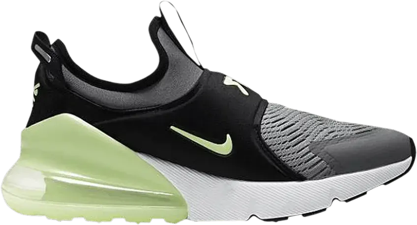  Nike Air Max 270 Extreme Grey Black Barely Volt (GS)