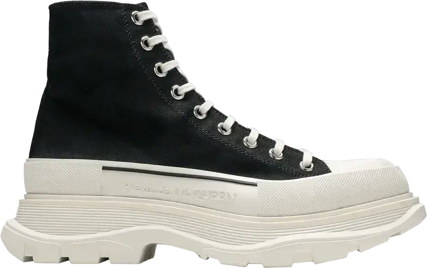  Alexander Mcqueen Alexander McQueen Tread Slick Boots &#039;Black White&#039;