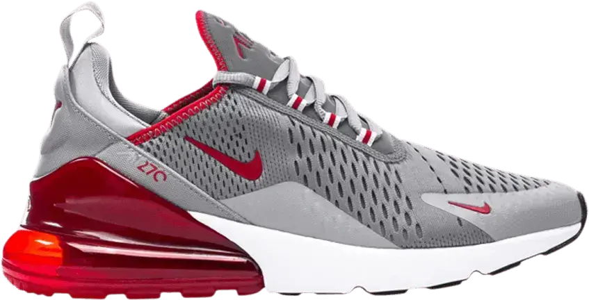  Nike Air Max 270 Particle Grey University Red