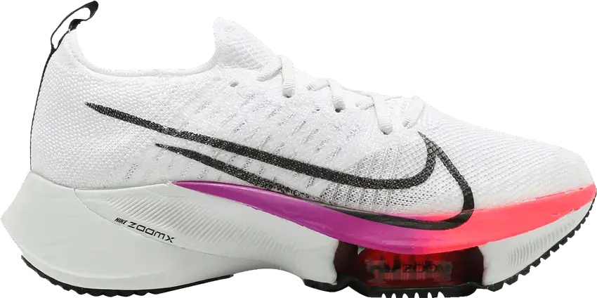  Nike Air Zoom Tempo Next% Flyknit White Hyper Violet Flash Crimson (Women&#039;s)
