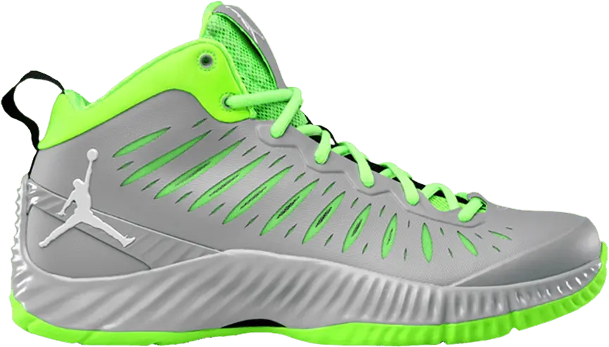  Jordan Super.Fly &#039;Wolf Grey Electric Green&#039;