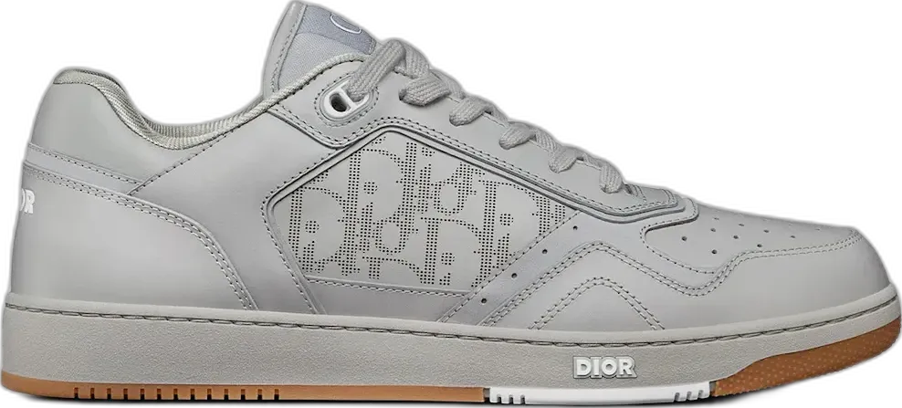  Dior B27 Low Gray Oblique Leather