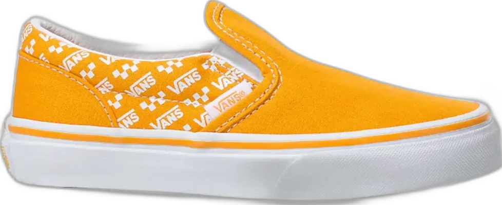 Vans Slip-On Logo Repeat Cadmium Yellow (PS)