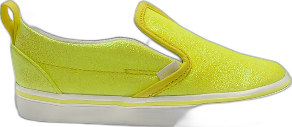  Vans Slip-On V Neon Glitter Yellow (TD)