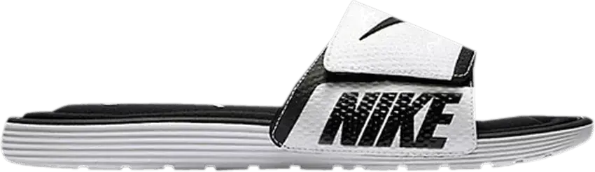  Nike Solarsoft Comfort Slide &#039;Black White&#039;