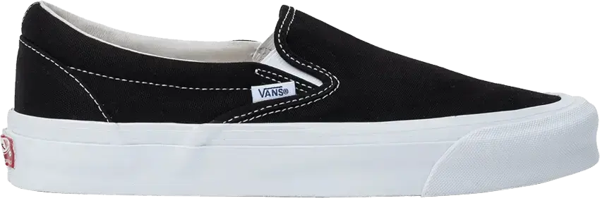  Vans Vault OG Classic Slip-On LX Canvas Black White