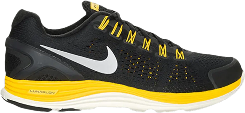 Nike Livestrong x LunarGlide+ 4 LAF &#039;Black Varsity Maize&#039;