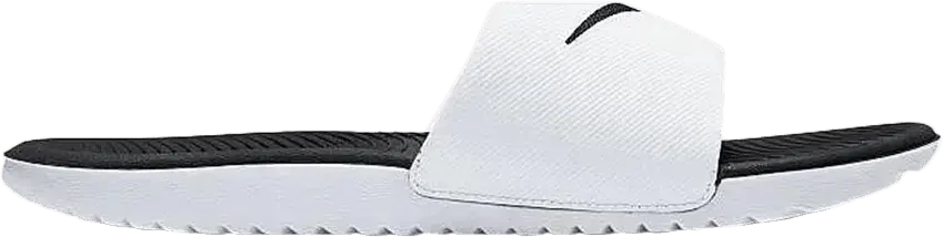  Nike Kawa Slide White Black