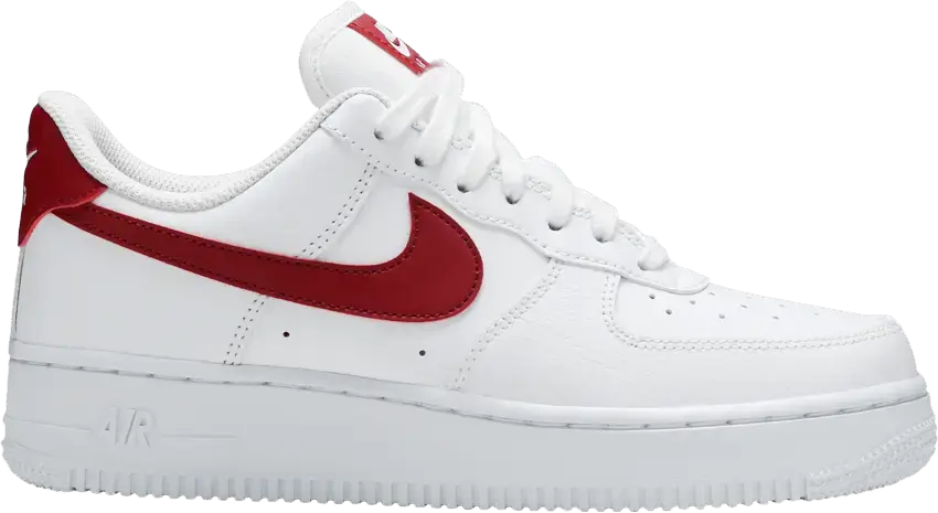  Nike Air Force 1 Low &#039;07 White Noble Red (Women&#039;s)