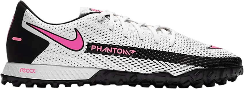 Nike React Phantom GT Pro TF White Black Pink Blast