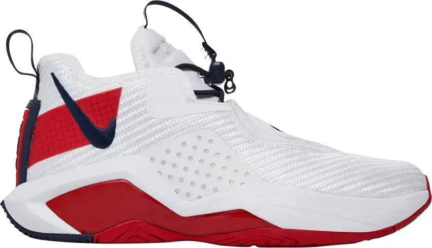  Nike LeBron Solder 14 White University Red (GS)