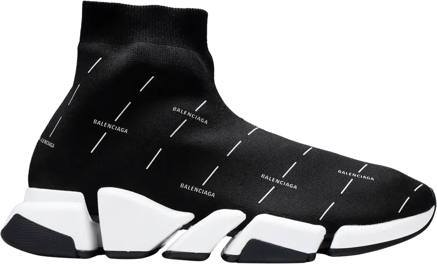  Balenciaga Speed 2.0 Sneaker &#039;Black Logo Licence Printed&#039;