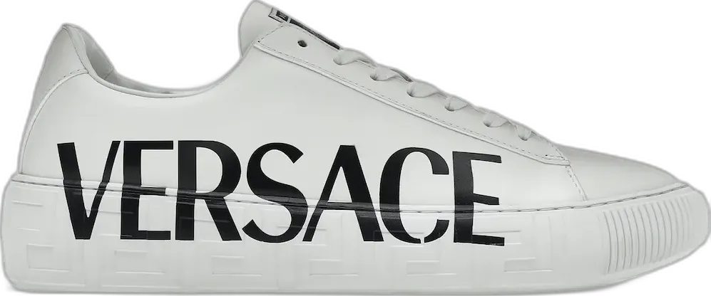  Versace Medusa Greca Low White White Black