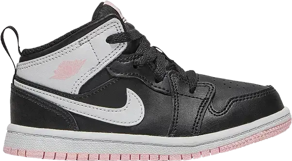  Jordan 1 Mid White Black Light Arctic Pink (TD)