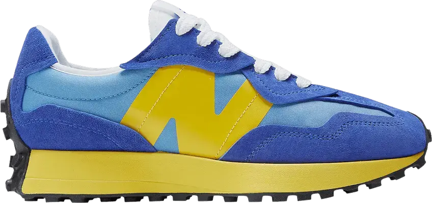  New Balance 327 Warped Essentials Marine Blue Yellow