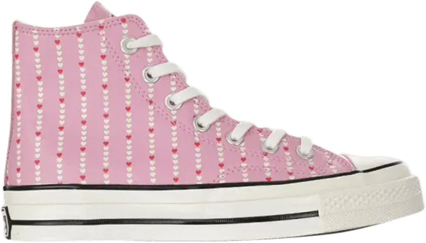  Converse Chuck Taylor All Star 70 Hi Love Fearlessly Peony Pink (Women&#039;s)