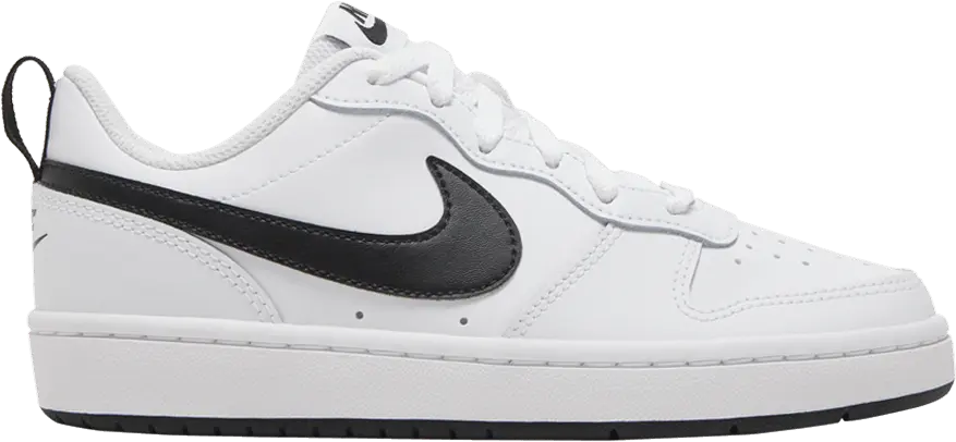  Nike Court Borough Low 2 White Black (GS)