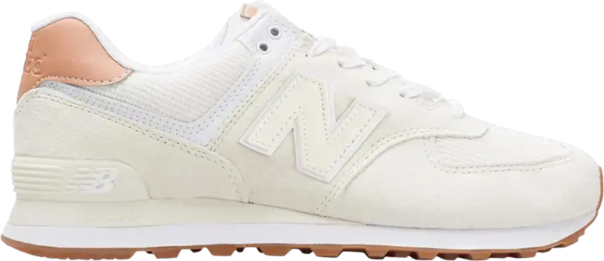  New Balance 574 Ecru Tint White Mahogany