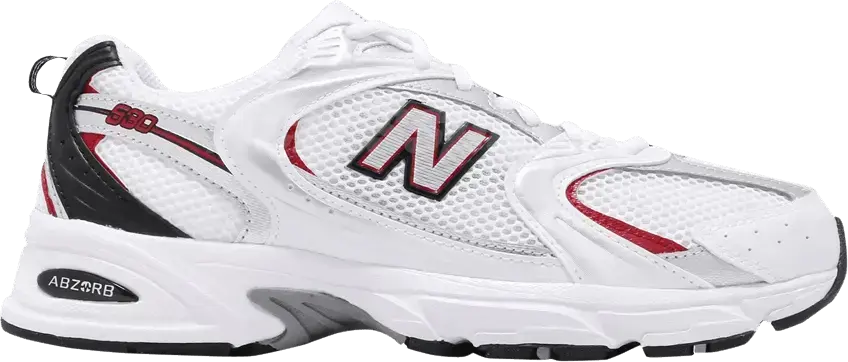  New Balance 530v2 White Silver Red