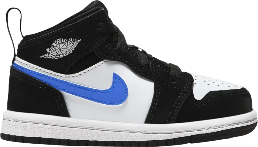  Jordan 1 Mid Black Racer Blue White (TD)