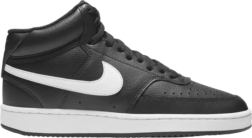  Nike Court Vision Mid Black White (Women&#039;s)