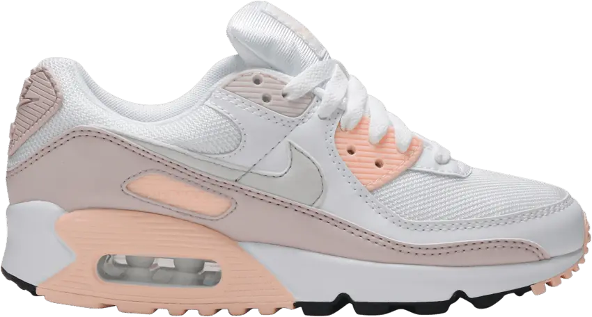  Nike Air Max 90 White Barely Rose (Women&#039;s)