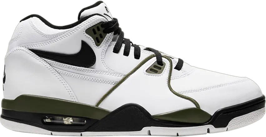  Nike Air Flight 89 White Black Olive