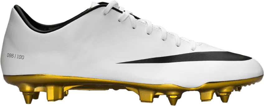  Nike New Mercurial Vapor IX CR SE White Black Metallic Gold