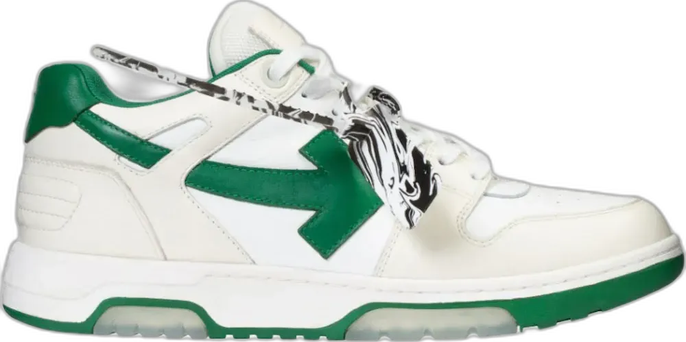  Off-White &quot;OFF-WHITE Out Of Office &quot;&quot;OOO&quot;&quot; Low Tops White Green 2021&quot;