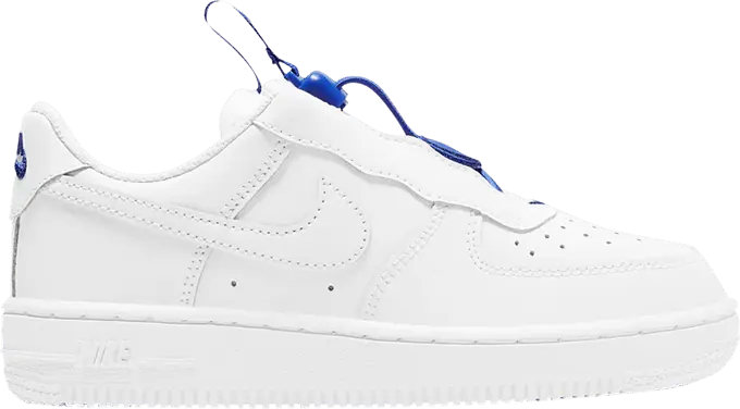  Nike Force 1 Toggle White Hyper Royal (PS)