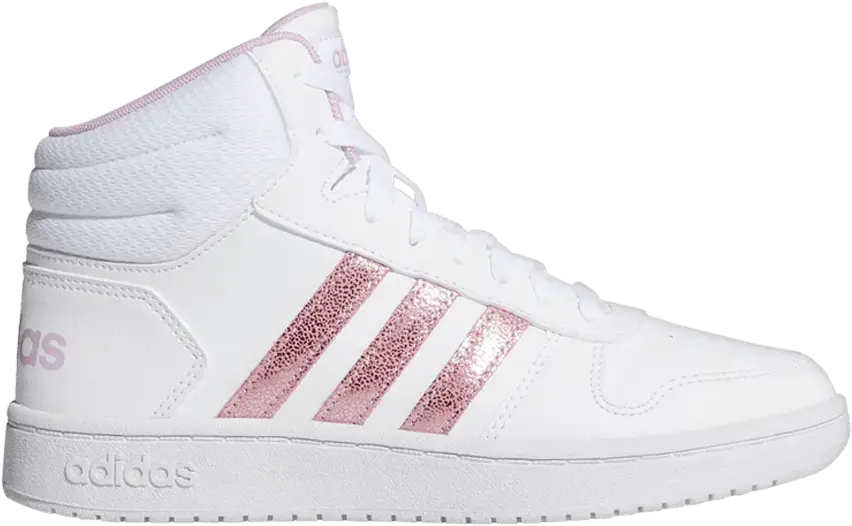  Adidas Hoops Mid 2.0 J &#039;White Clear Lilac&#039;