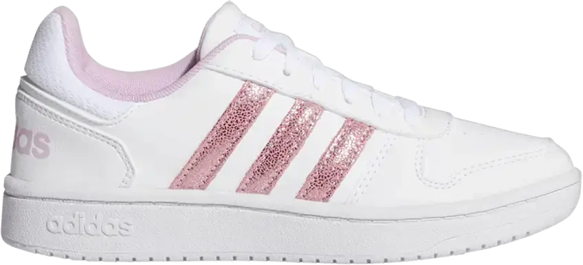  Adidas Hoops 2.0 J &#039;White Clear Lilac&#039;