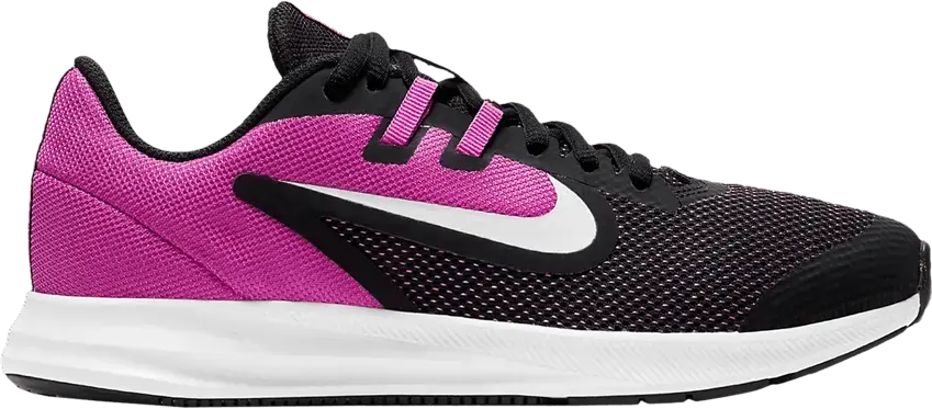  Nike Downshifter 9 GS &#039;Black Active Fuchsia&#039;