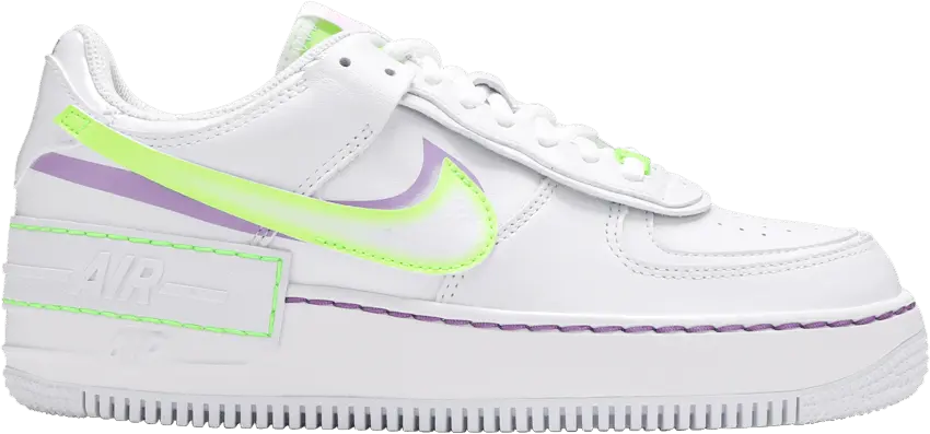  Nike Air Force 1 Low Shadow White Electric Green (Women&#039;s)