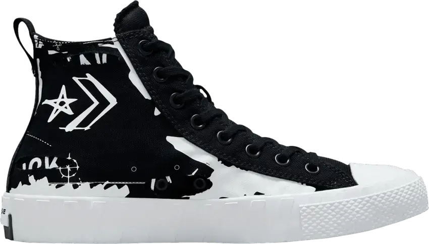  Converse UNT1TL3D Hi Script Print Black