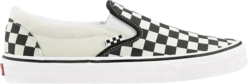  Vans Skate Slip-On Checkerboard Black Off White