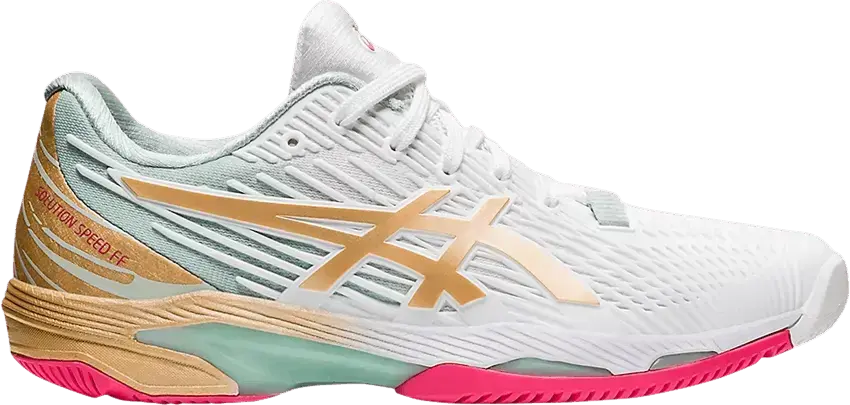  Asics Wmns Solution Speed FF 2 LE &#039;White Champagne&#039;