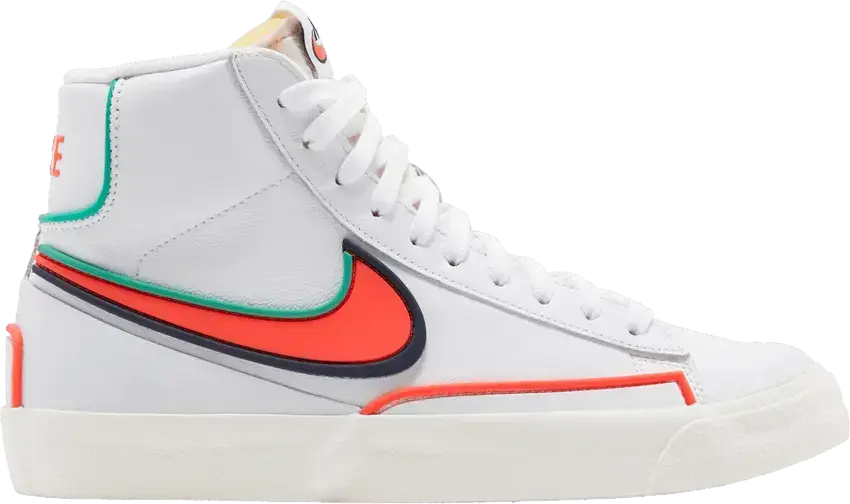  Nike Blazer Mid 77 Infinite White Crimson (Women&#039;s)