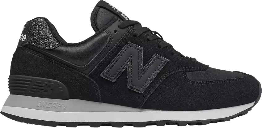  New Balance Wmns 574 Wide &#039;Black&#039;