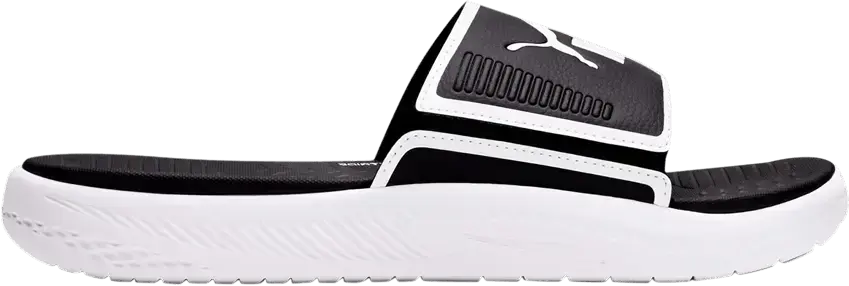  Puma Softride Slide &#039;White Black&#039;