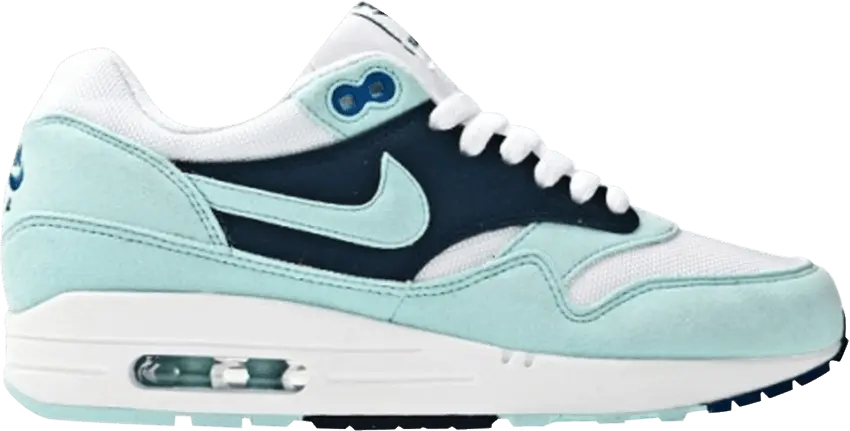  Nike Air Max 1 White Mint Candy Obsidian (Women&#039;s)