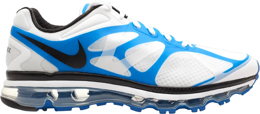  Nike Air Max 2012 White Black Blue Spark