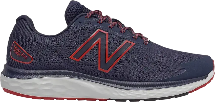  New Balance Fresh Foam 680v7 2E Wide &#039;Navy Team Red&#039;