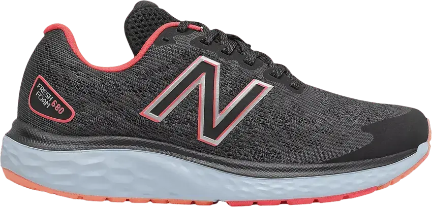  New Balance Wmns Fresh Foam 680v7 &#039;Black Vivid Coral&#039;