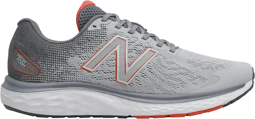  New Balance Fresh Foam 680v7 2E Wide &#039;Grey Ghost Pepper&#039;