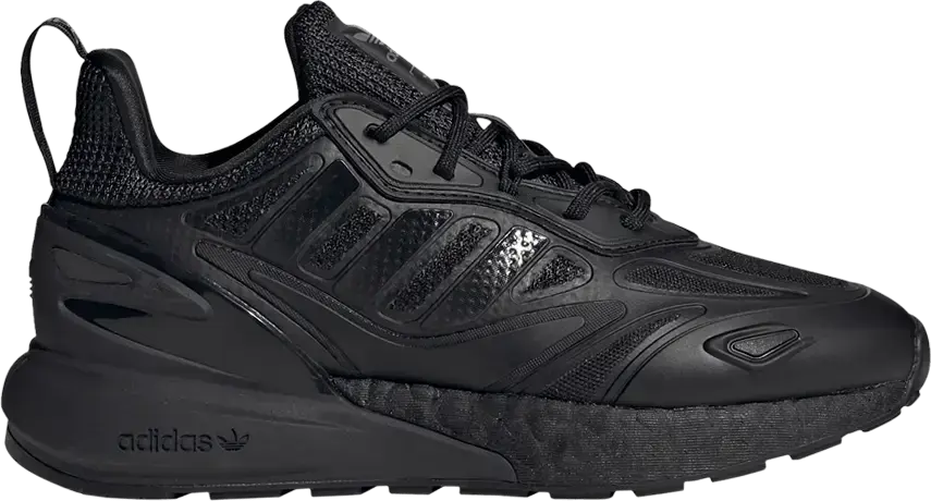  Adidas ZX 2K Boost 2.0 J &#039;Triple Black&#039;