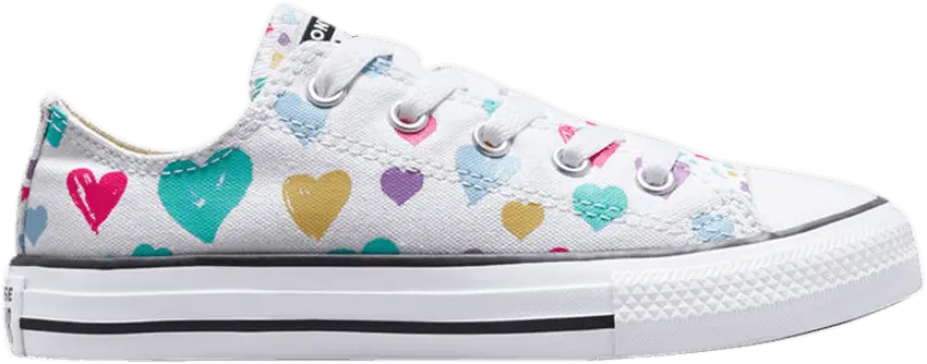  Converse Chuck Taylor All Star Low GS &#039;Hearts&#039;