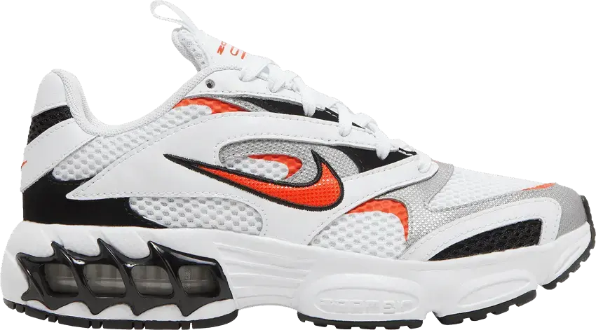  Nike Zoom Air Fire White Team Orange Silver (Women&#039;s)