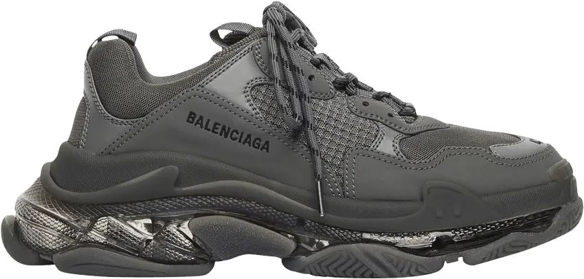  Balenciaga Wmns Triple S Sneaker &#039;Clear Sole - Grey&#039;